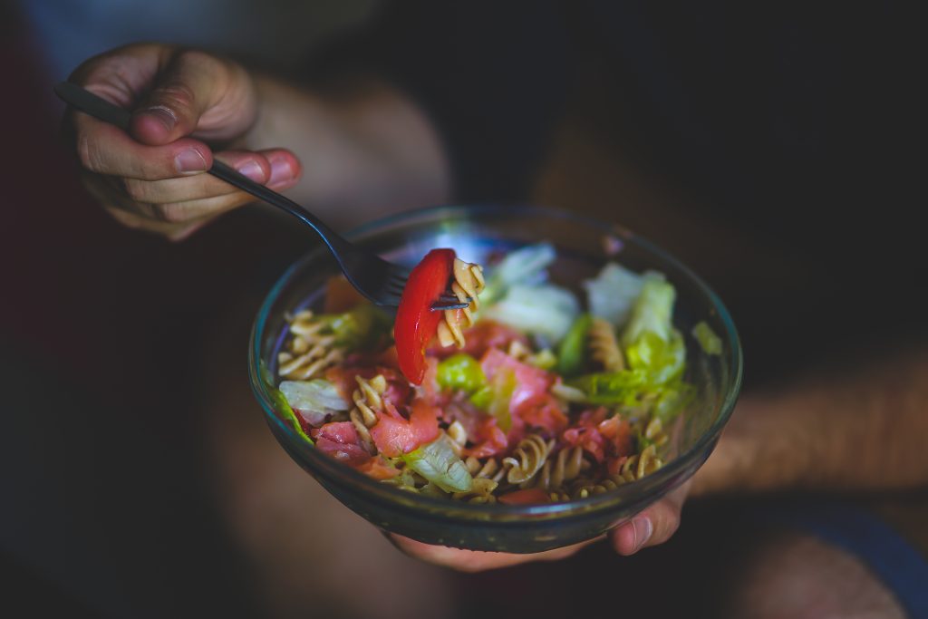 Asian-style pasta salad