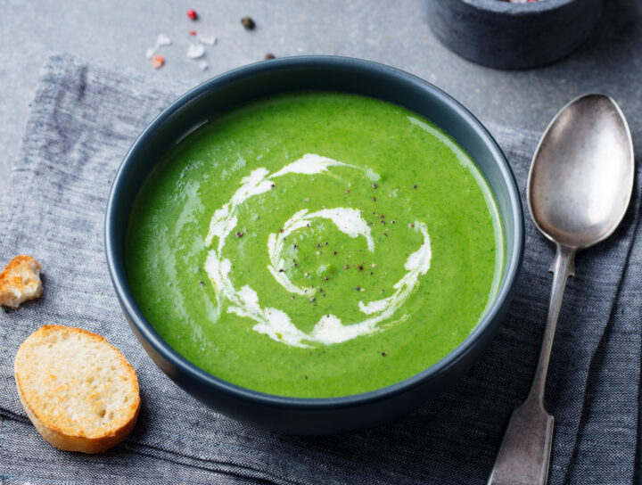 Green vegetables soup