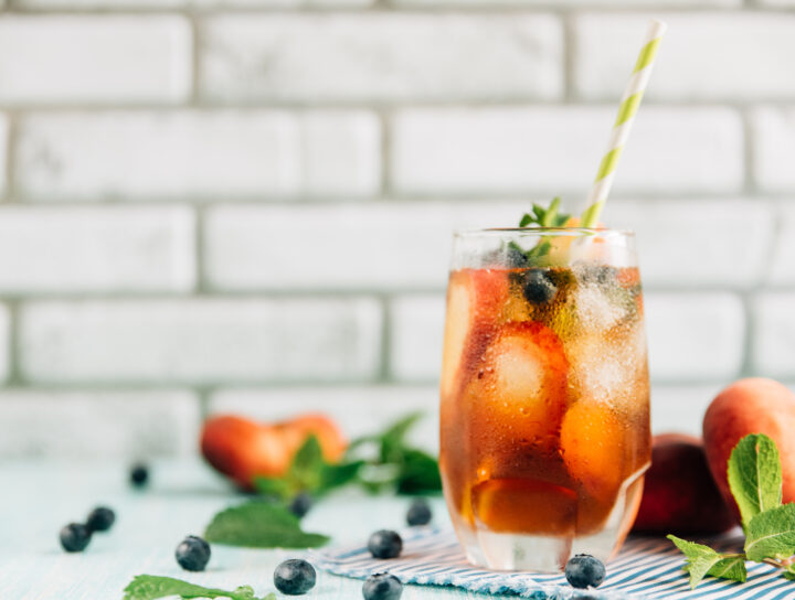 Homemade Peach Iced Tea