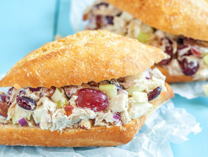 Sandwich poulet et canneberges (ou aux raisins!)